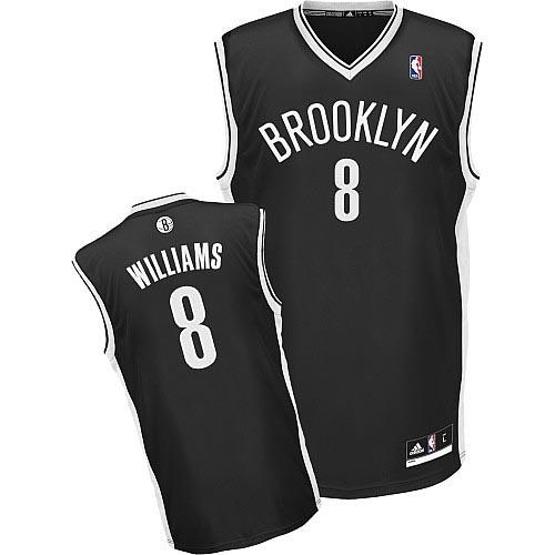 NBA Brooklyn Nets 8 Deron Williams Authentic Black Jerseys